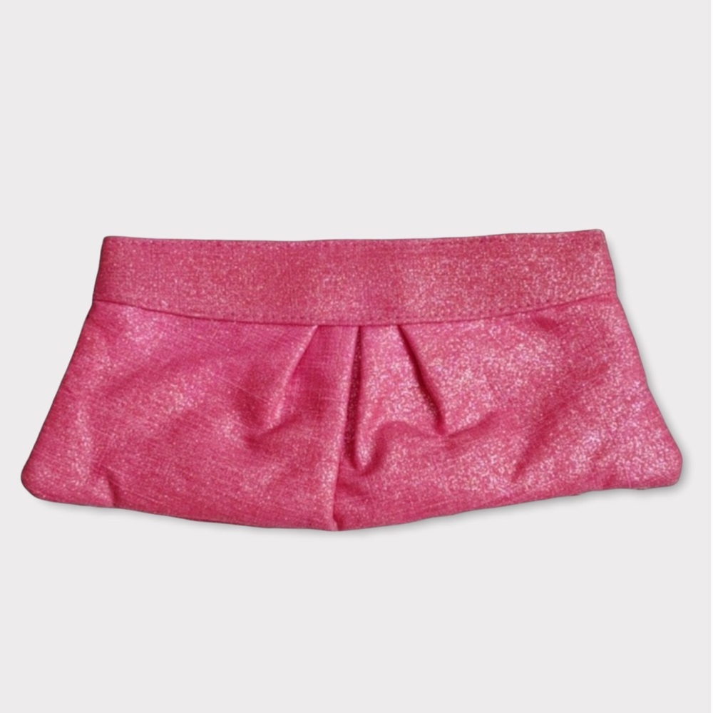 Lauren Merkin Pink Glitter Clutch